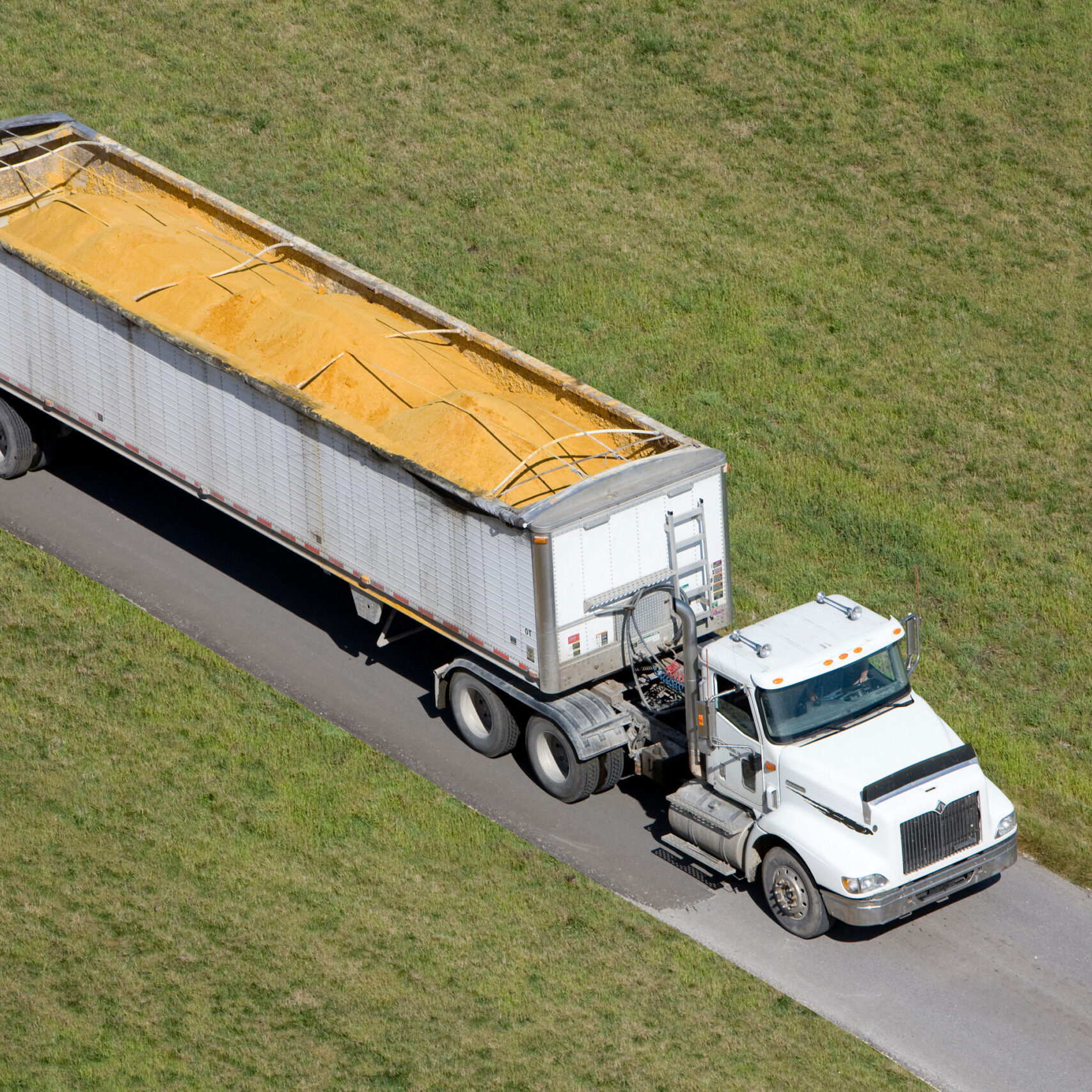 Truck Hauling Corn